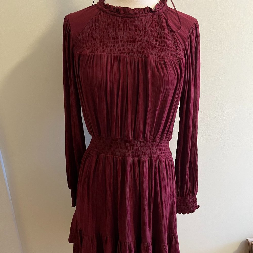 NWT knox rose burgundy longsleave dress